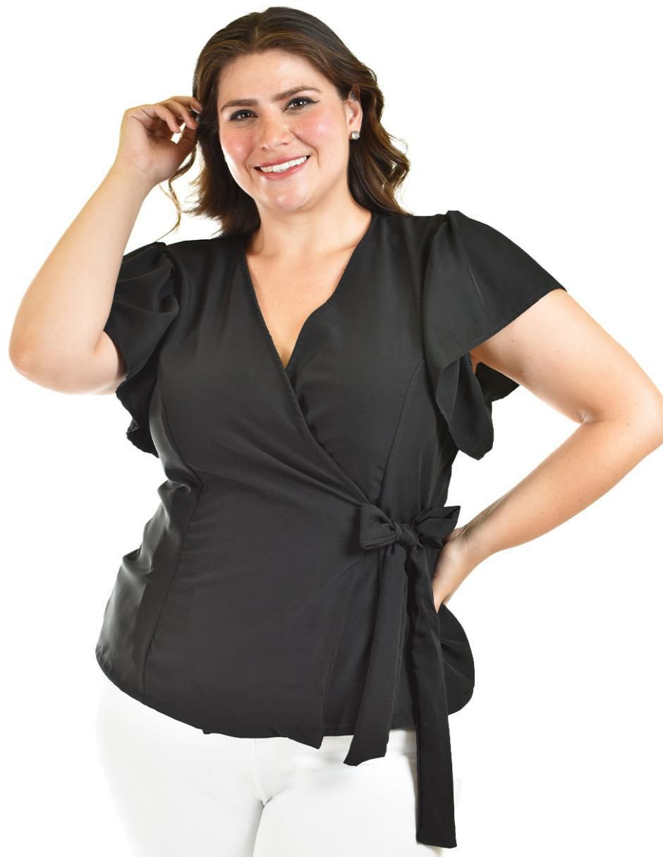 Blusa manga corta para mujer