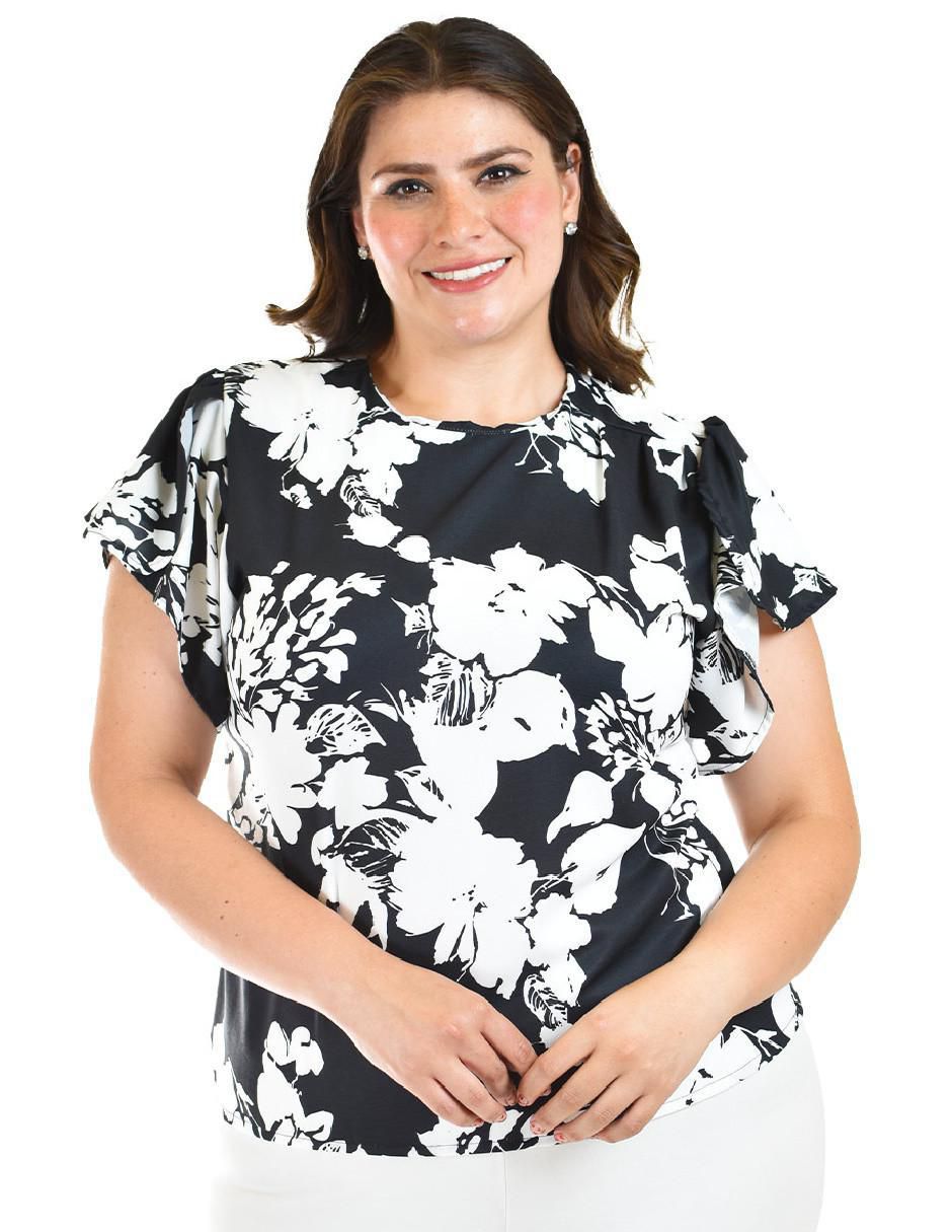 Blusa manga corta para mujer