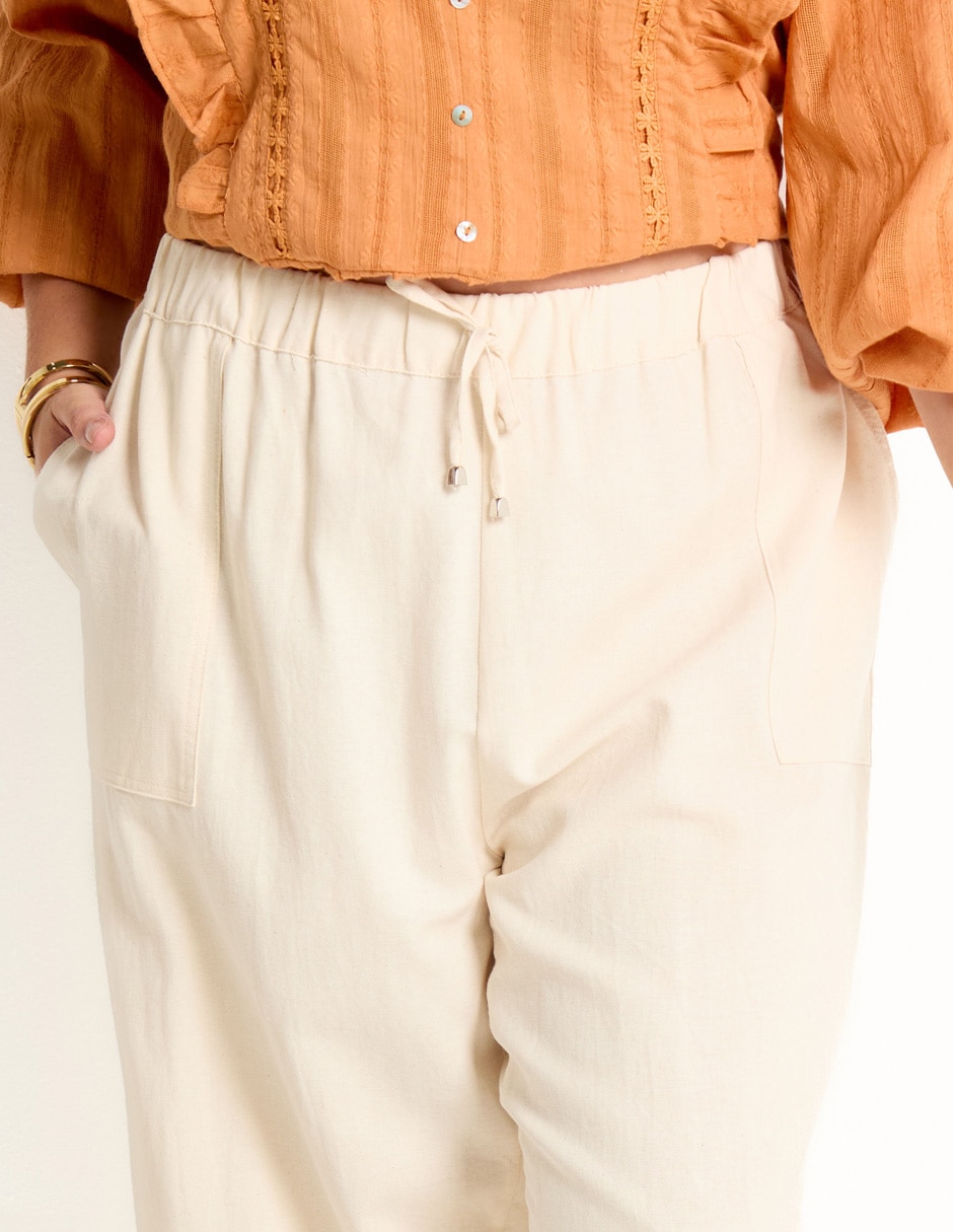 Pantalón relaxed amplio para mujer 4