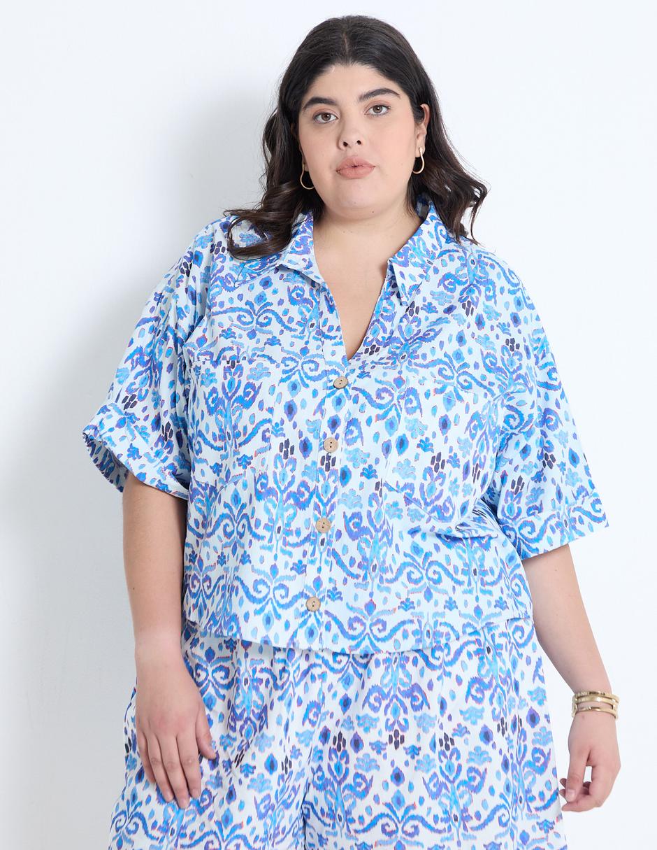 Blusa manga corta para mujer 5