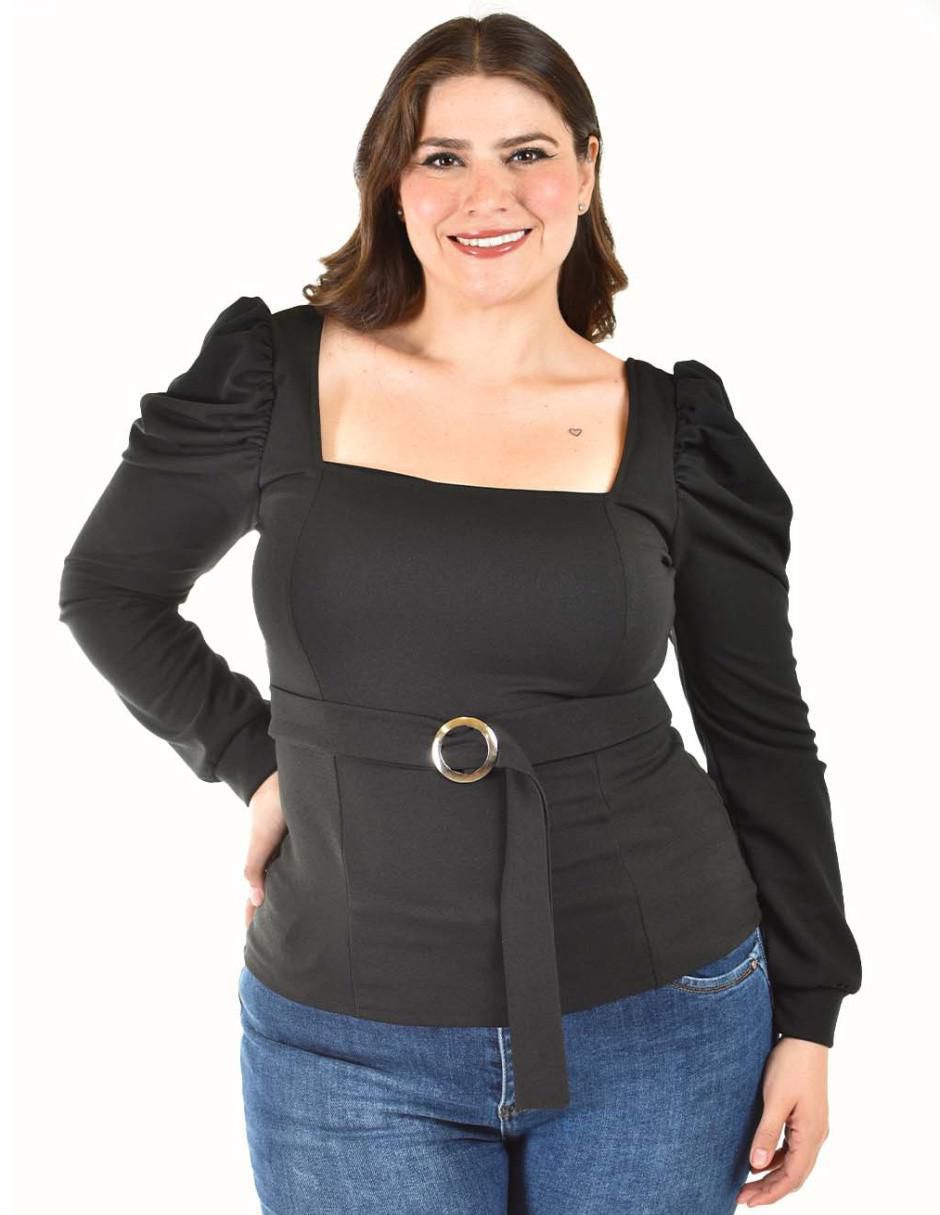 Blusa manga larga para mujer