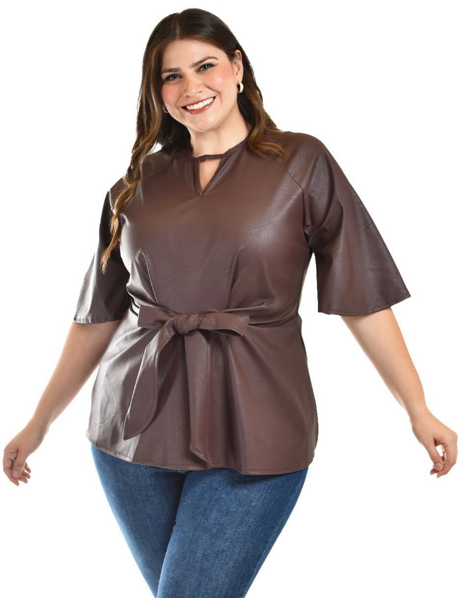 Blusa manga al codo para mujer 4