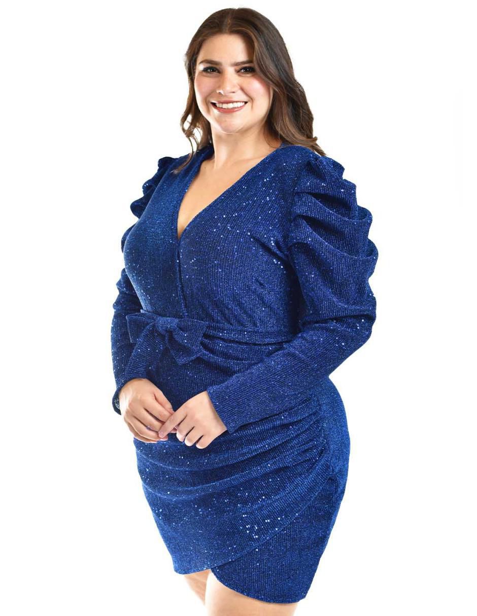 Vestido corto de fiesta escote V 2