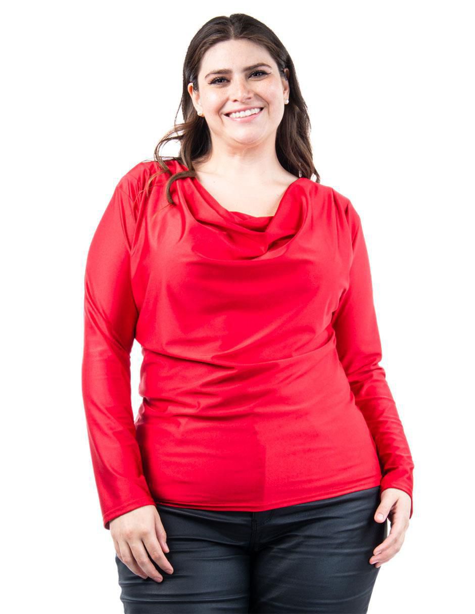 Blusa manga larga para mujer