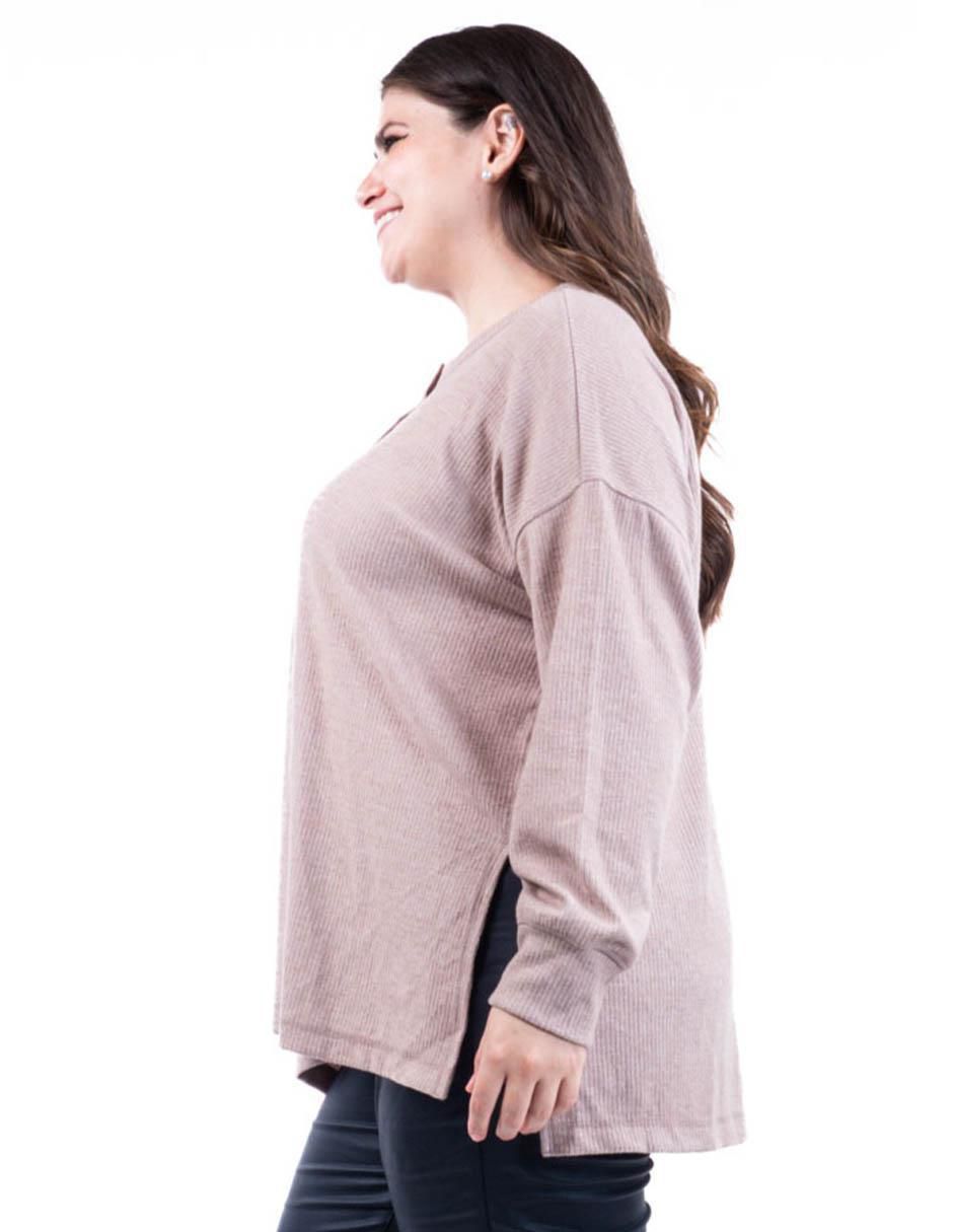 Suéter cuello redondo para mujer 2