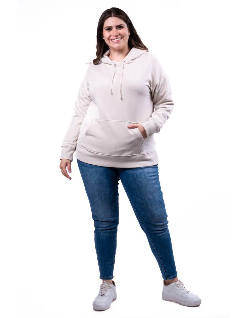 Sudadera con capucha y bolsa para mujer 2