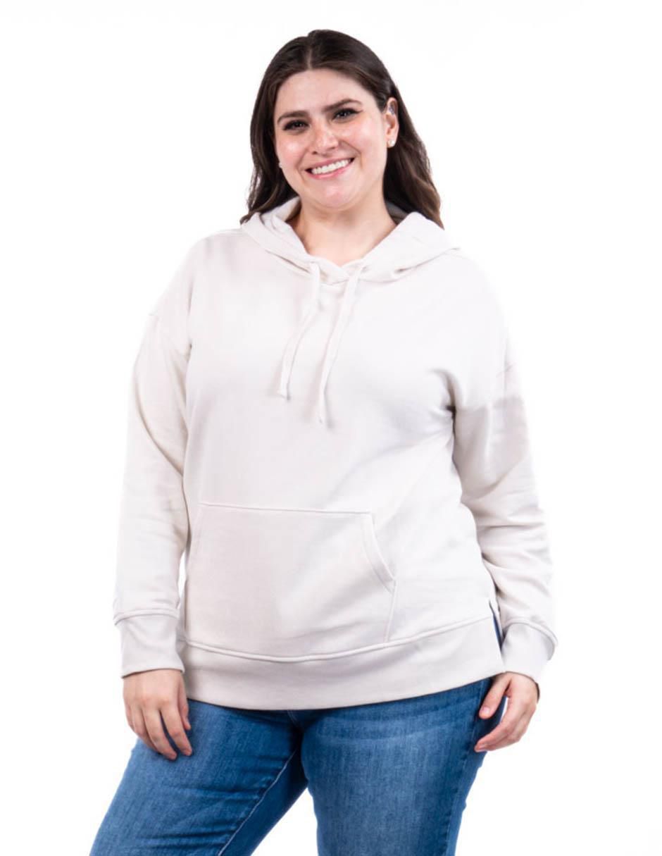 Sudadera con capucha y bolsa para mujer 4