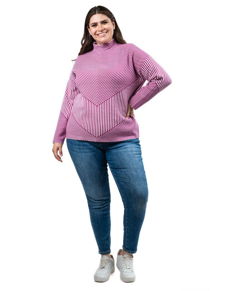 Suéter cuello alto para mujer 7