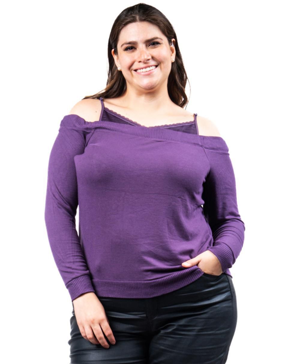 Blusa manga larga para mujer