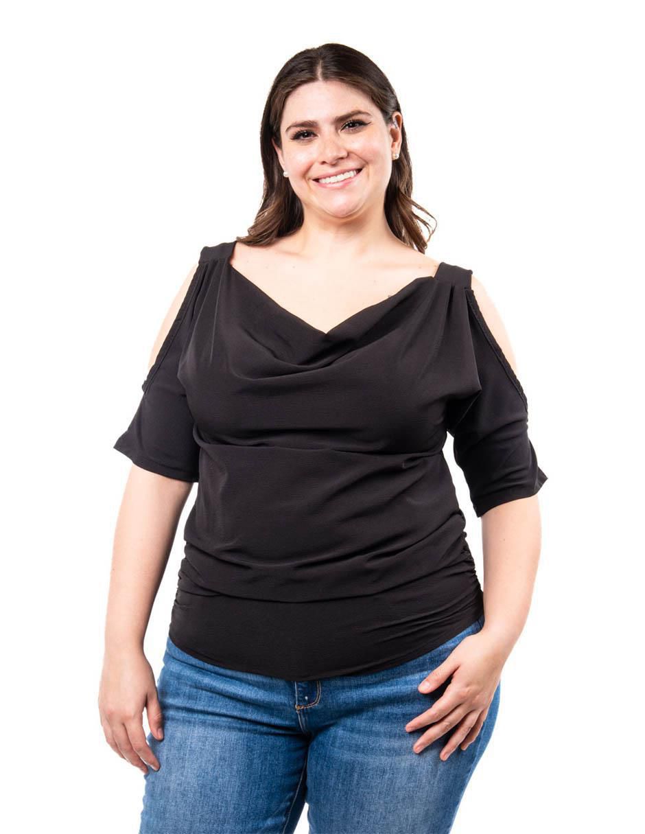 Blusa manga corta para mujer