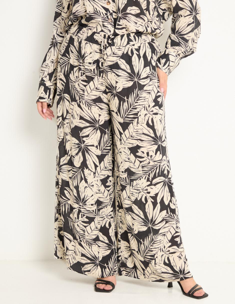 Pantalón relaxed amplio para mujer 1