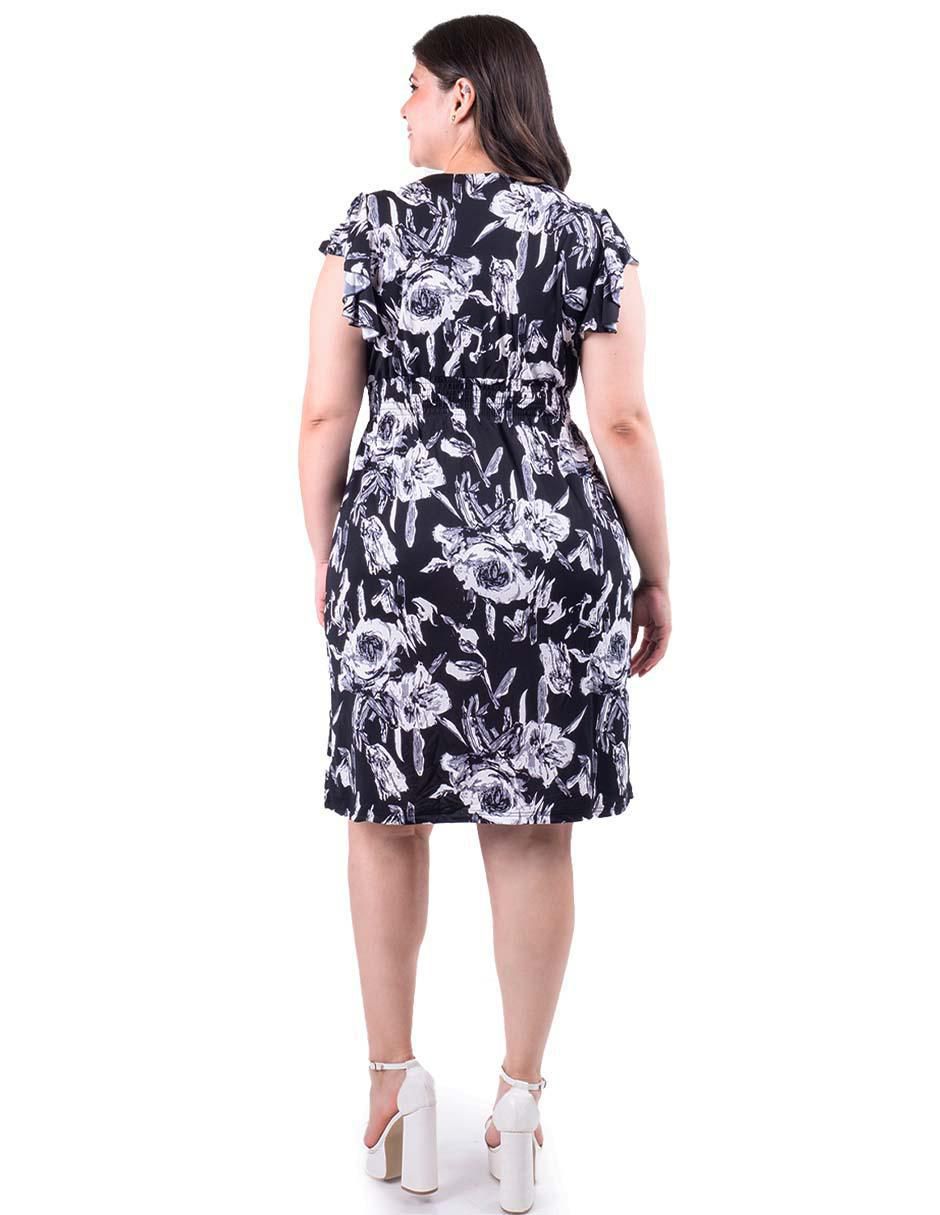 Vestido arriba rodilla casual para mujer 3