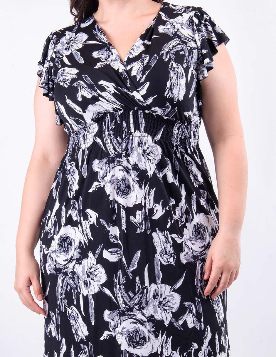 Vestido arriba rodilla casual para mujer 4