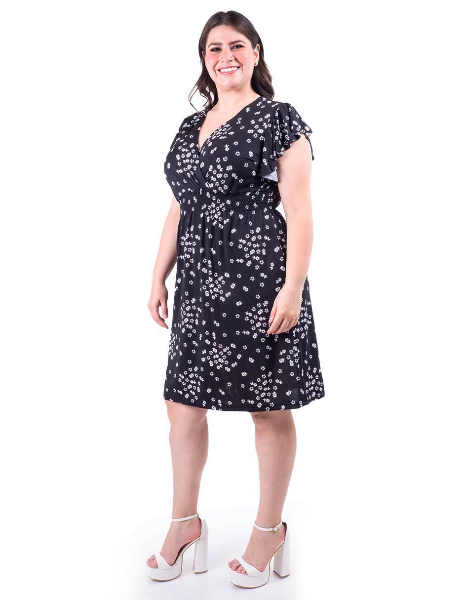 Vestido arriba rodilla casual para mujer 2
