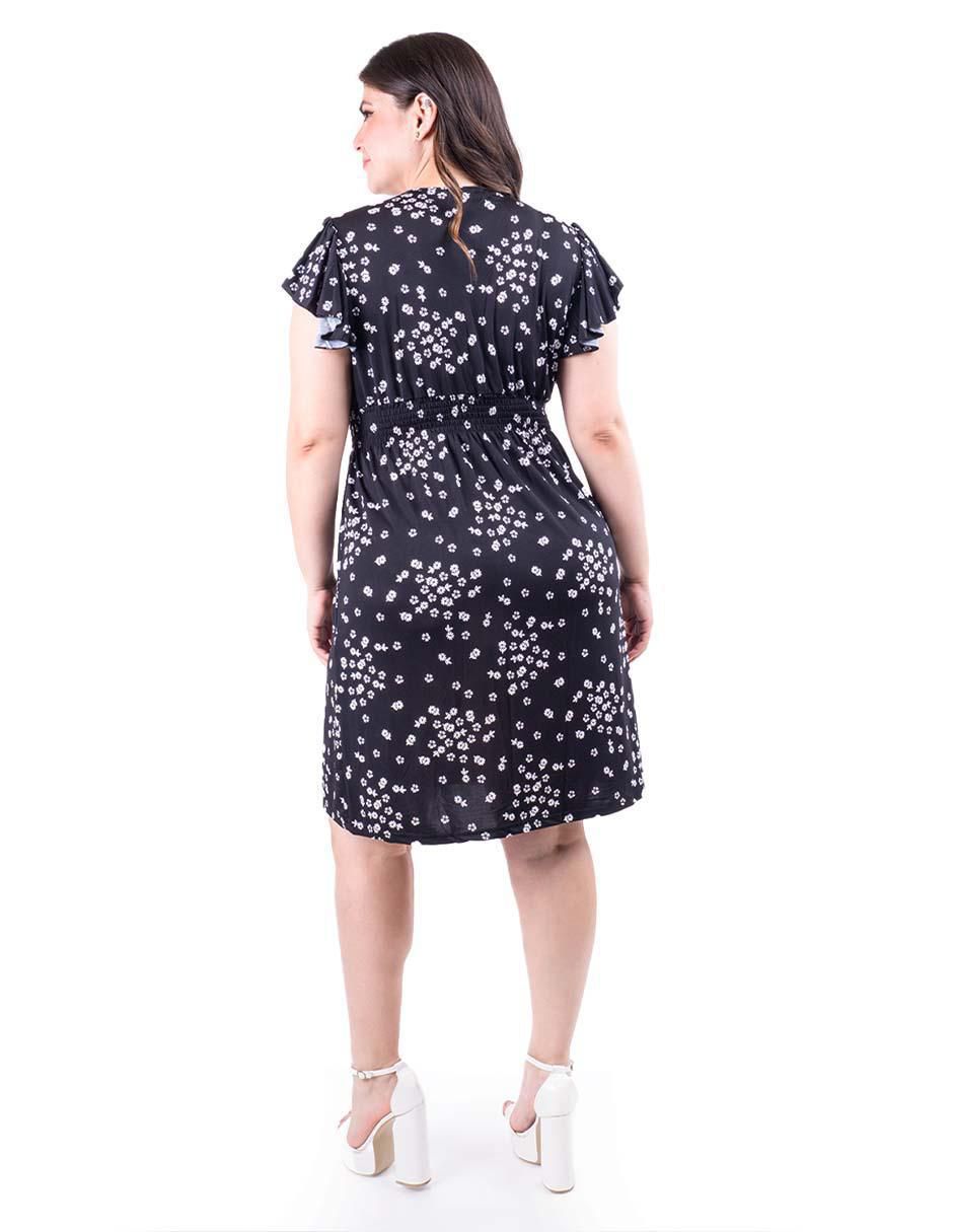 Vestido arriba rodilla casual para mujer 3