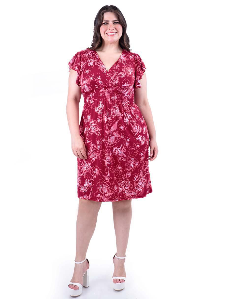 Vestido arriba rodilla casual para mujer 1