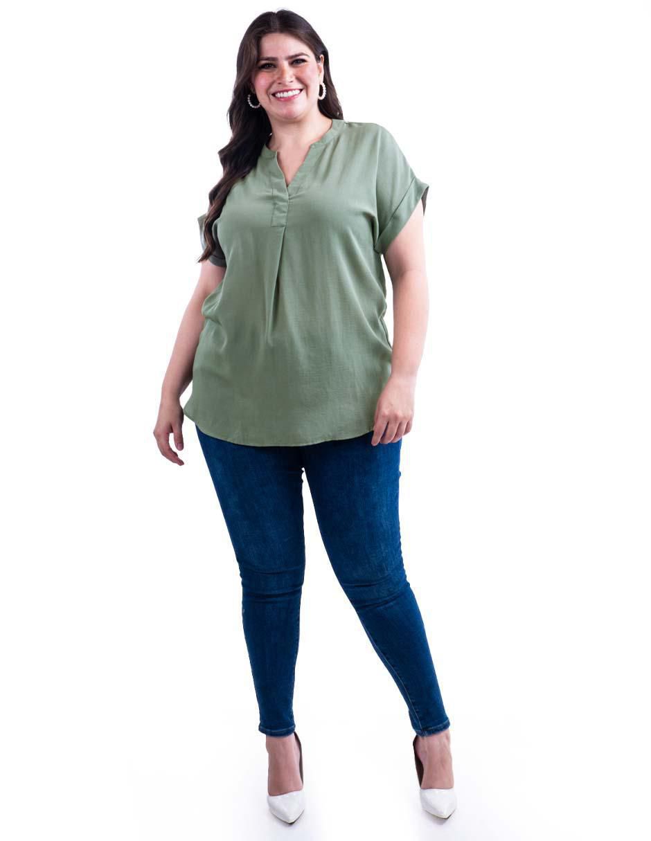 Blusa manga corta para mujer 5