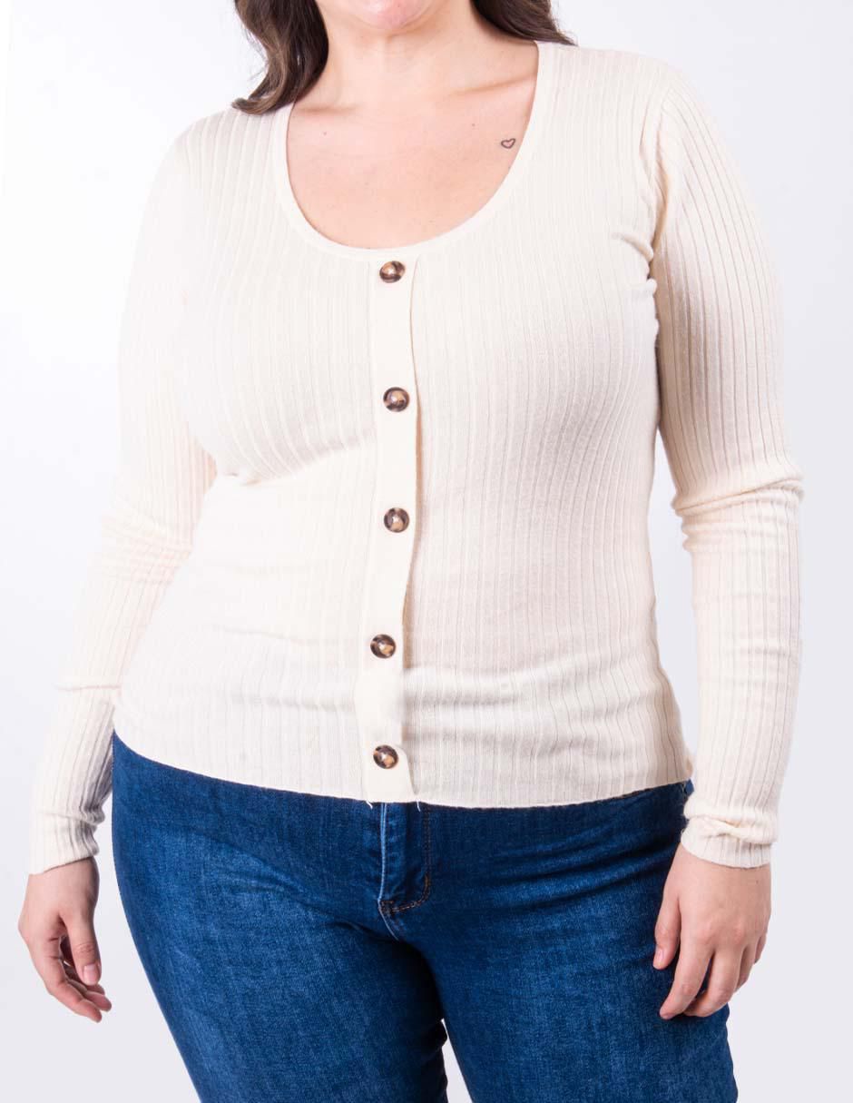 Suéter cuello redondo para mujer 4