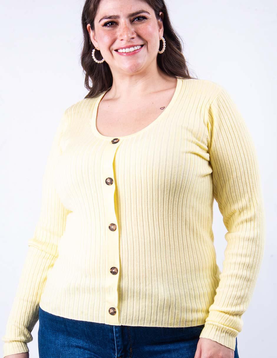 Suéter cuello redondo para mujer 4