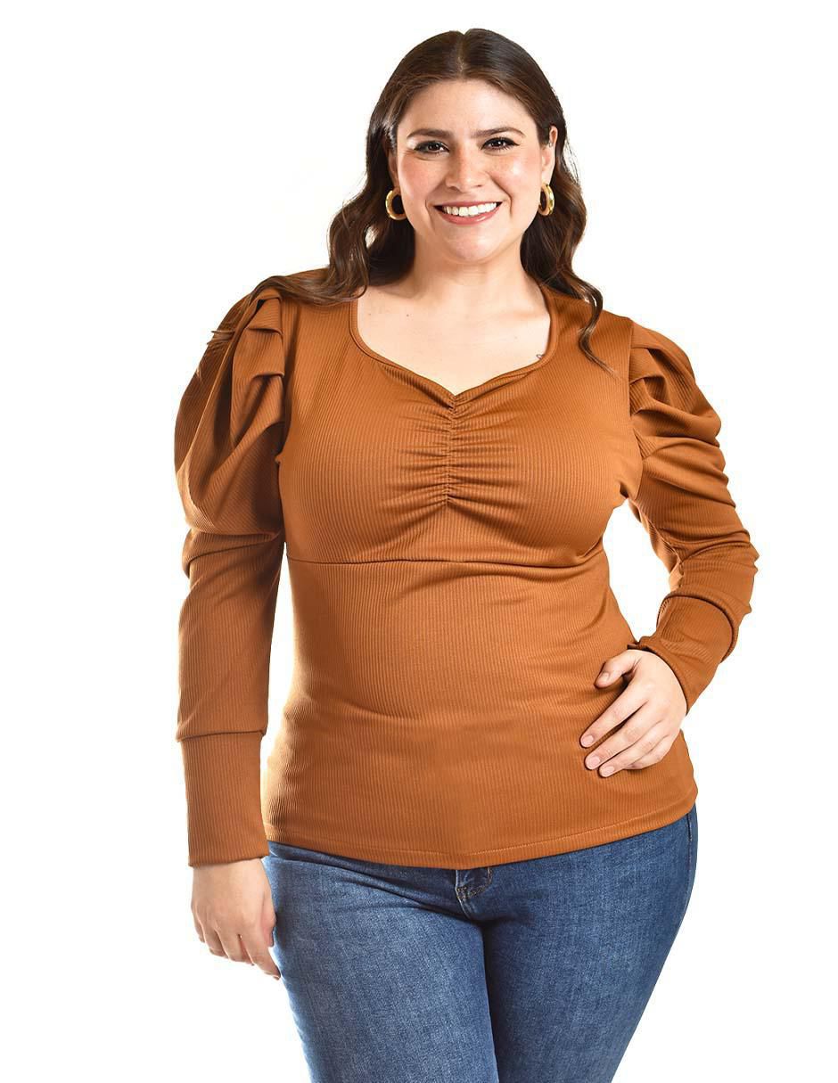 Blusa manga larga para mujer 4