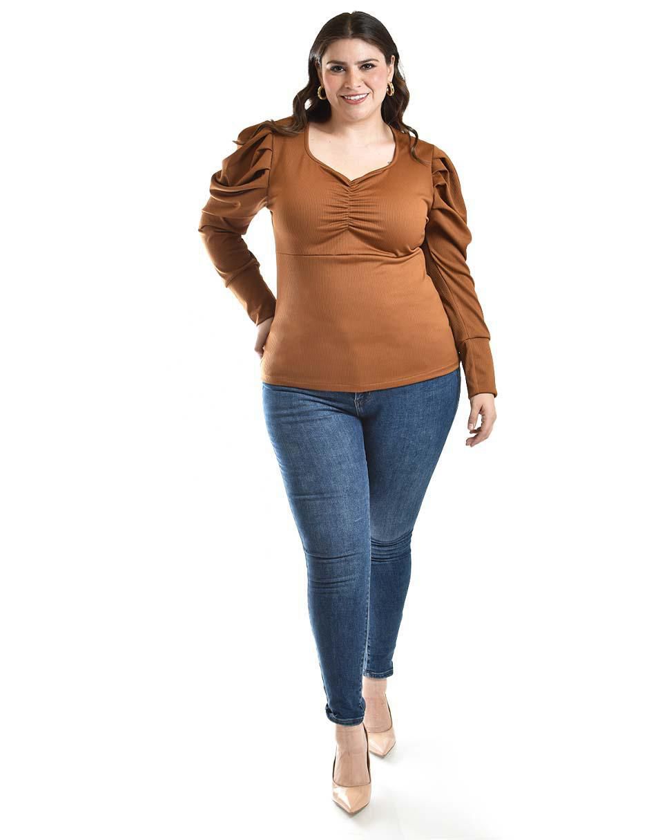 Blusa manga larga para mujer 5