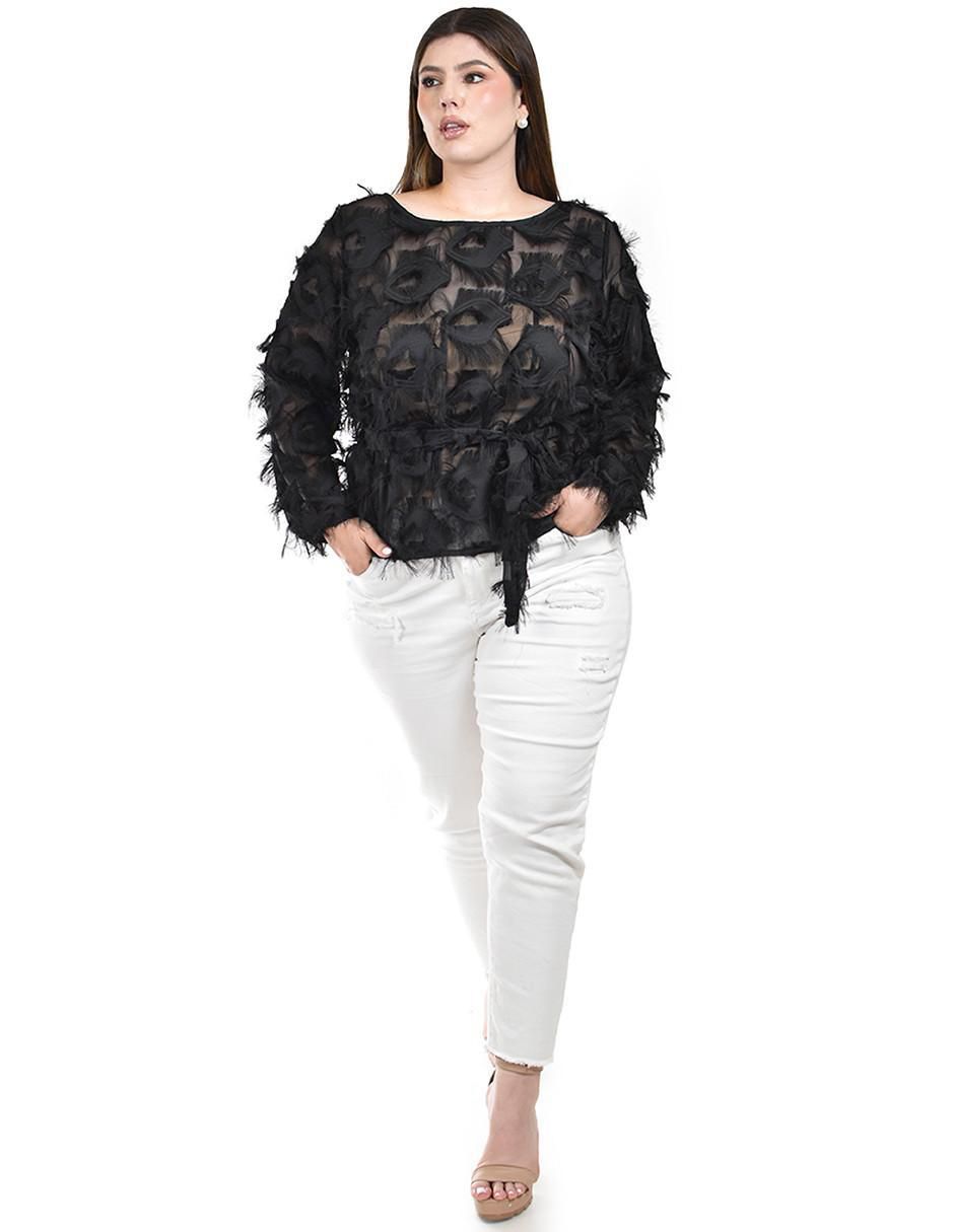 Blusa manga larga para mujer 4