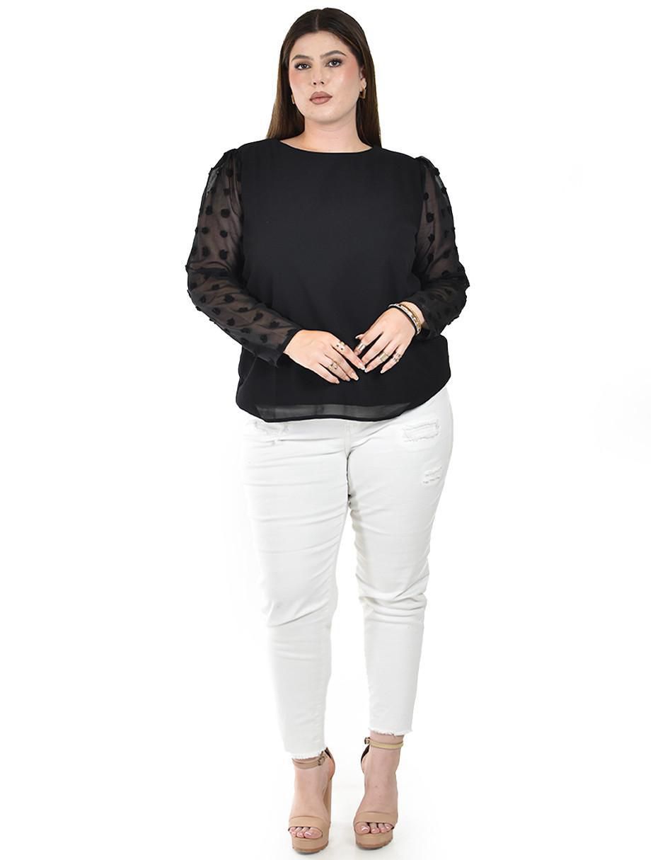 Blusa manga larga para mujer 4