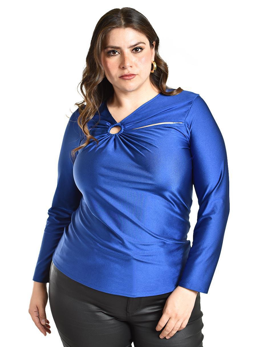 Blusa manga larga para mujer