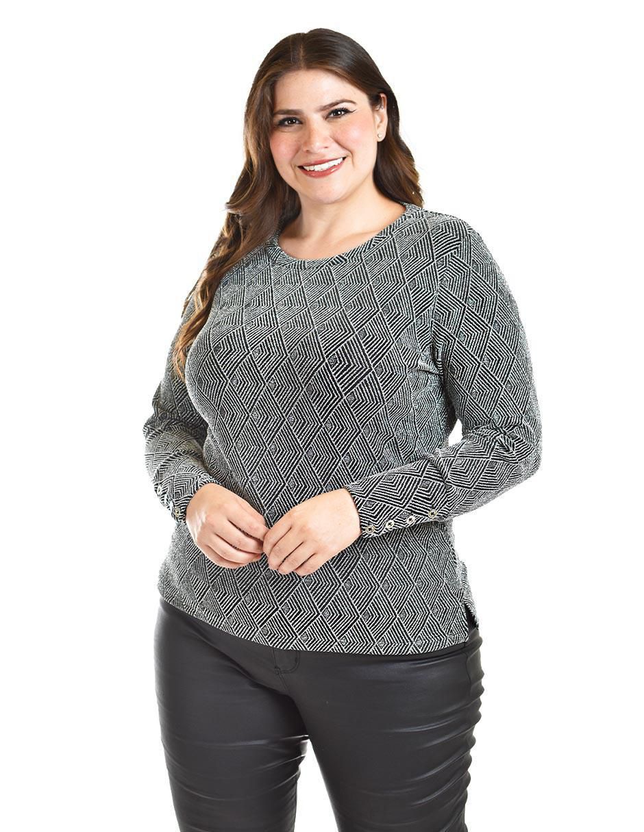 Blusa manga larga para mujer