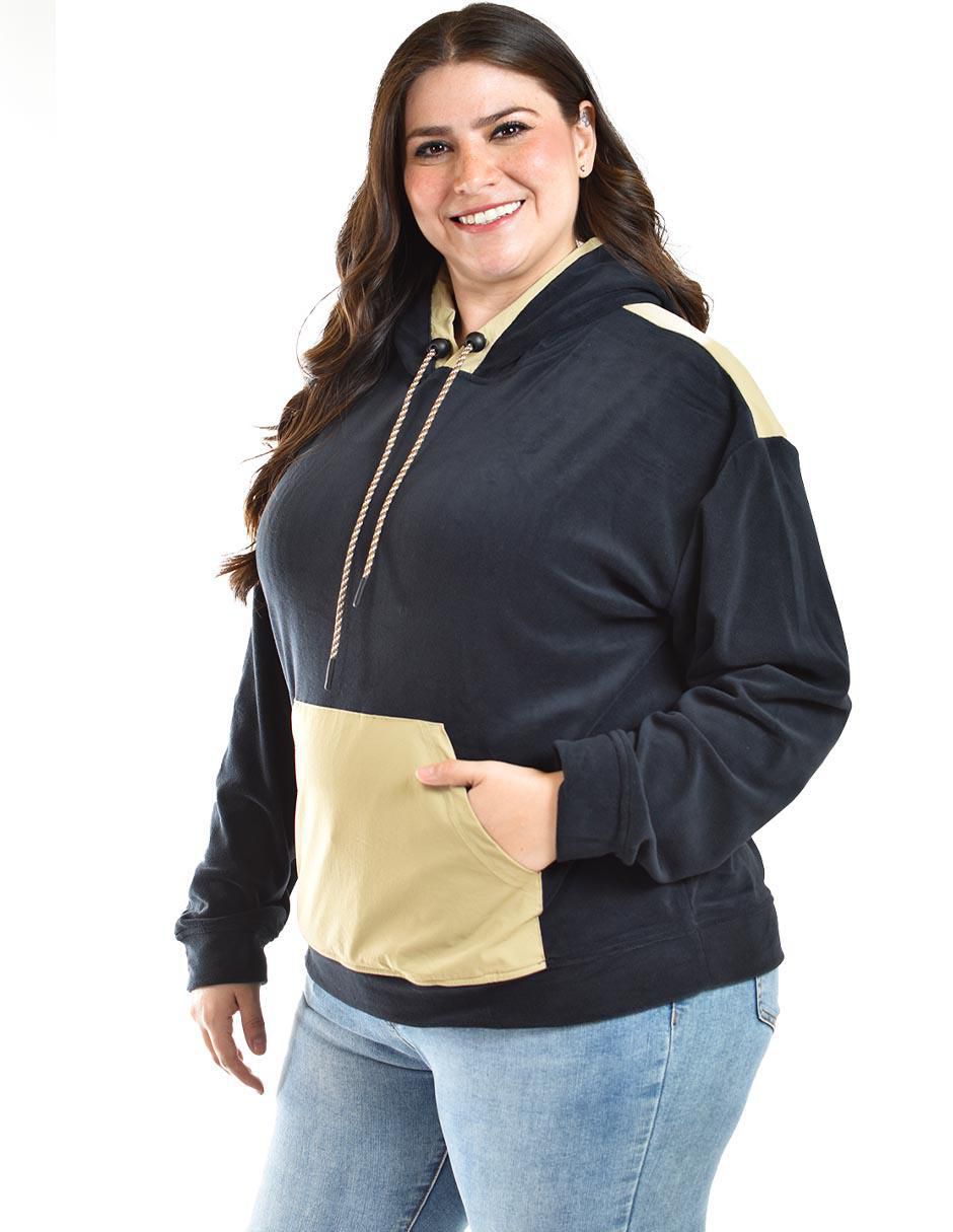 Sudadera con capucha y bolsa para mujer 3