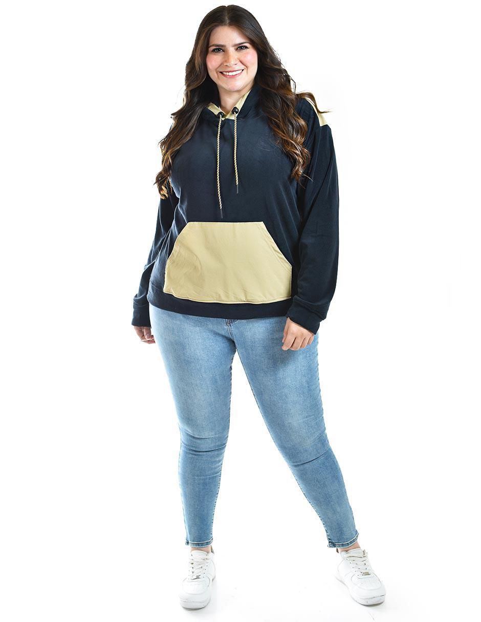Sudadera con capucha y bolsa para mujer 6