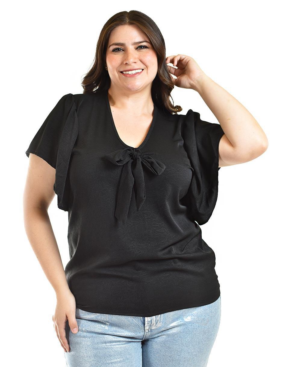 Blusa manga corta para mujer