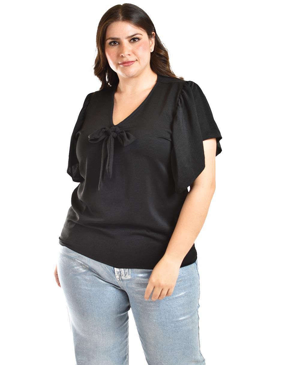 Blusa manga corta para mujer 4