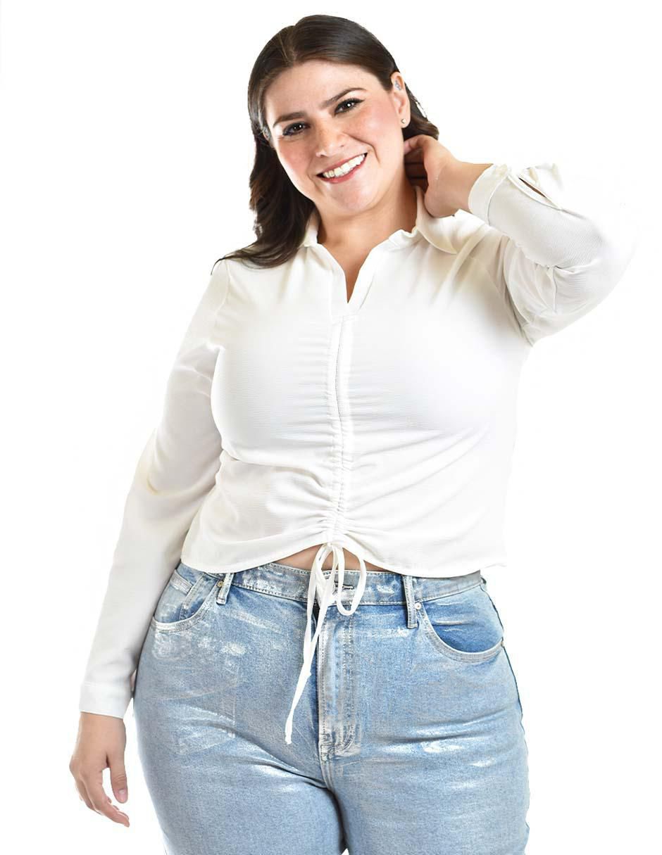Blusa manga larga para mujer