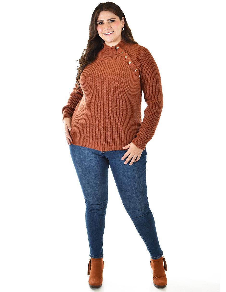 Suéter cuello alto para mujer 4