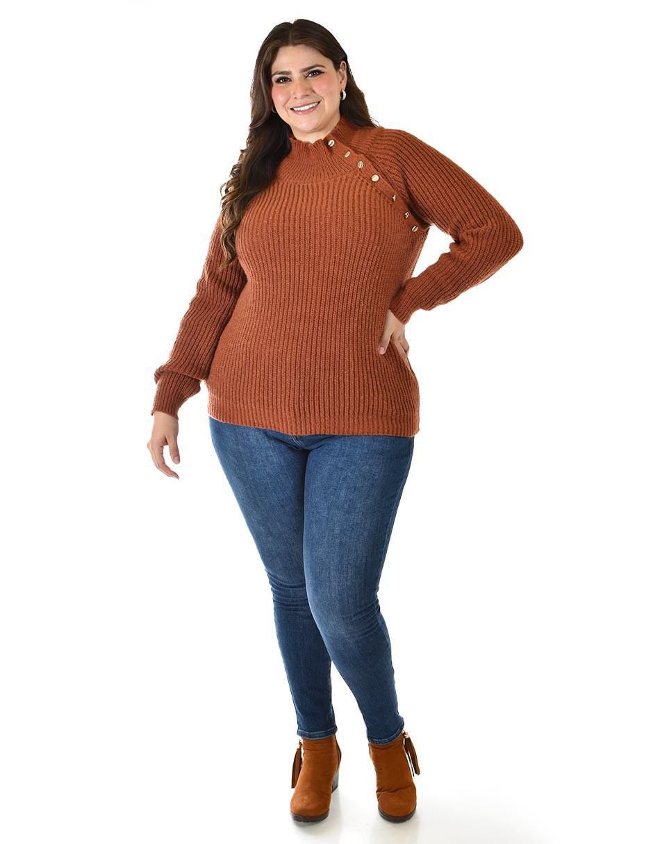 Suéter cuello alto para mujer 7