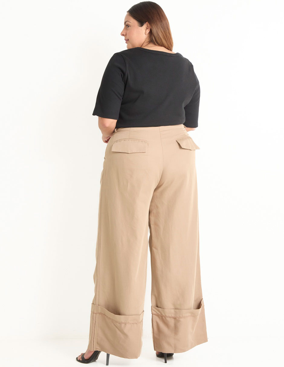Pantalón relaxed amplio para mujer 2
