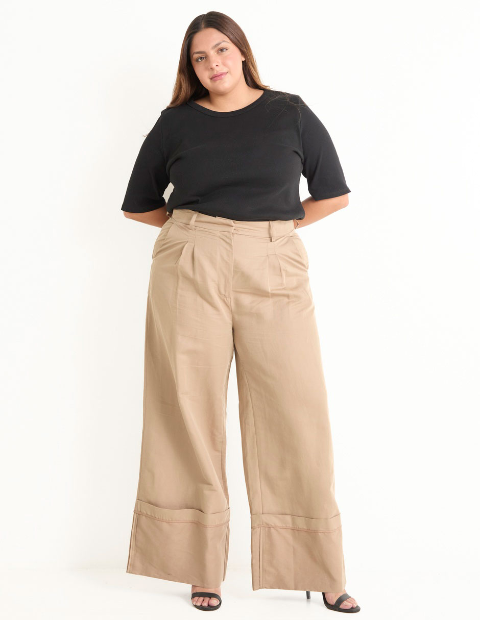 Pantalón relaxed amplio para mujer 3