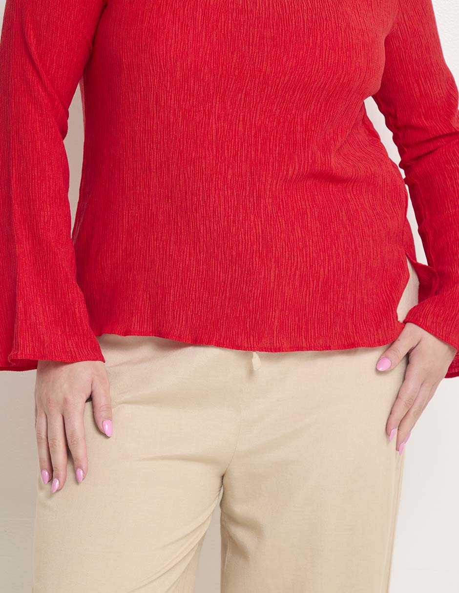Blusa manga larga para mujer 5