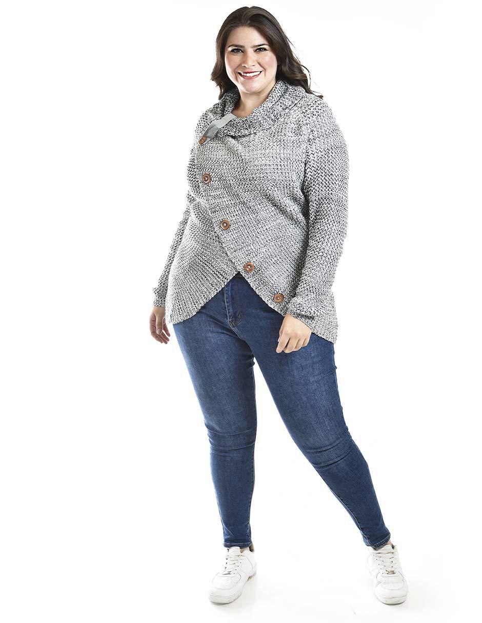 Suéter cuello redondo para mujer 2
