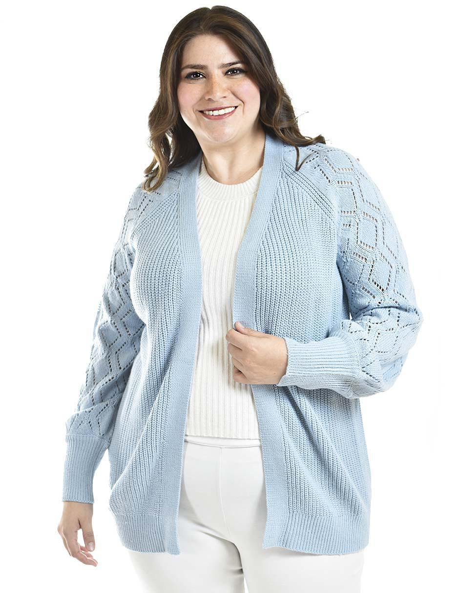 Suéter cuello abierto para mujer