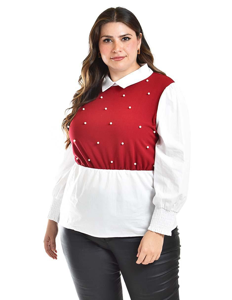 Blusa manga larga para mujer