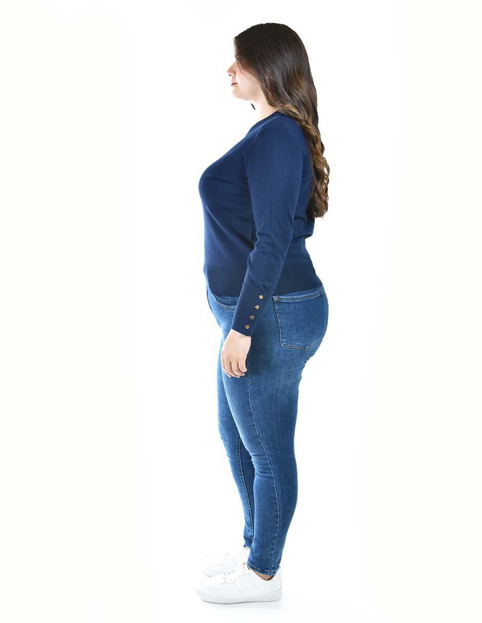 Suéter cuello redondo para mujer 2