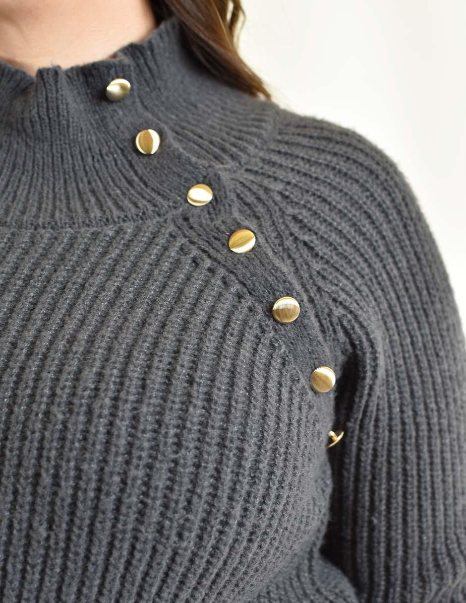 Suéter cuello alto para mujer 4