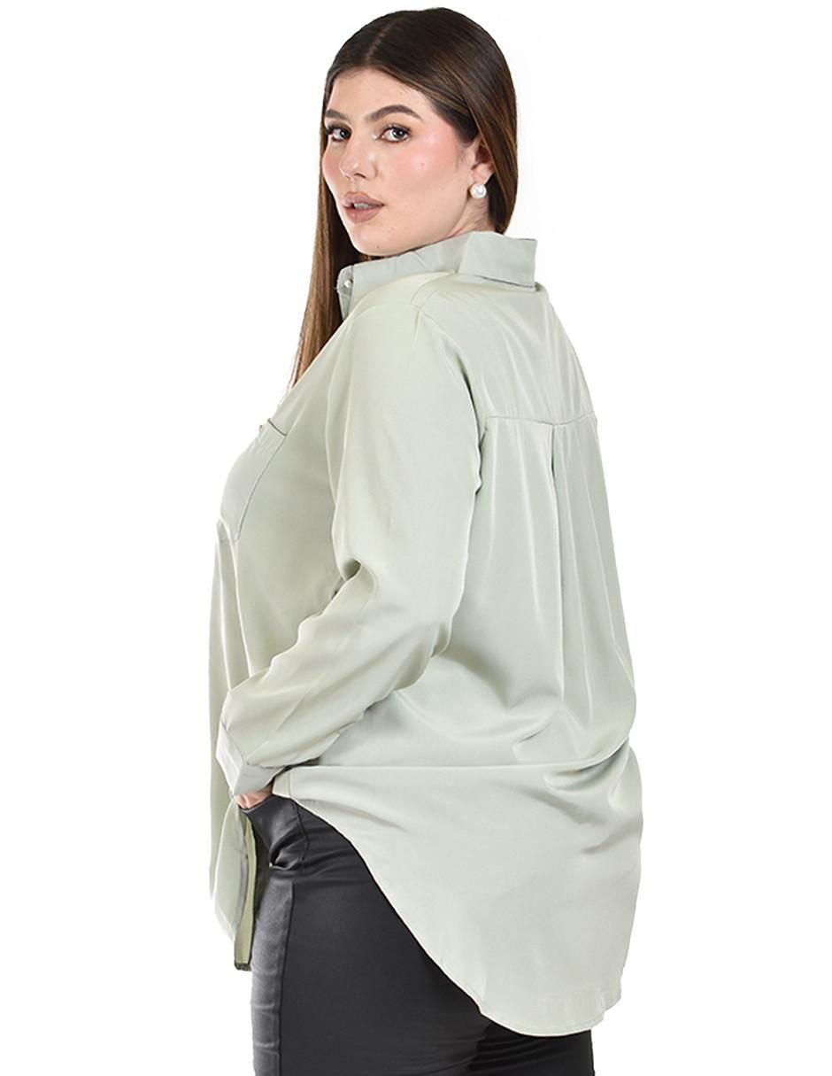 Blusa camisera manga larga para mujer 3