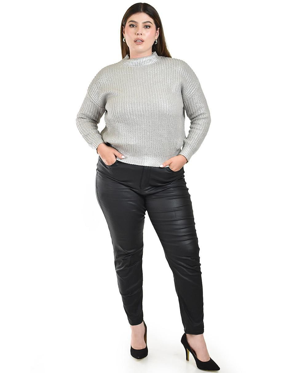 Suéter cuello redondo para mujer 4