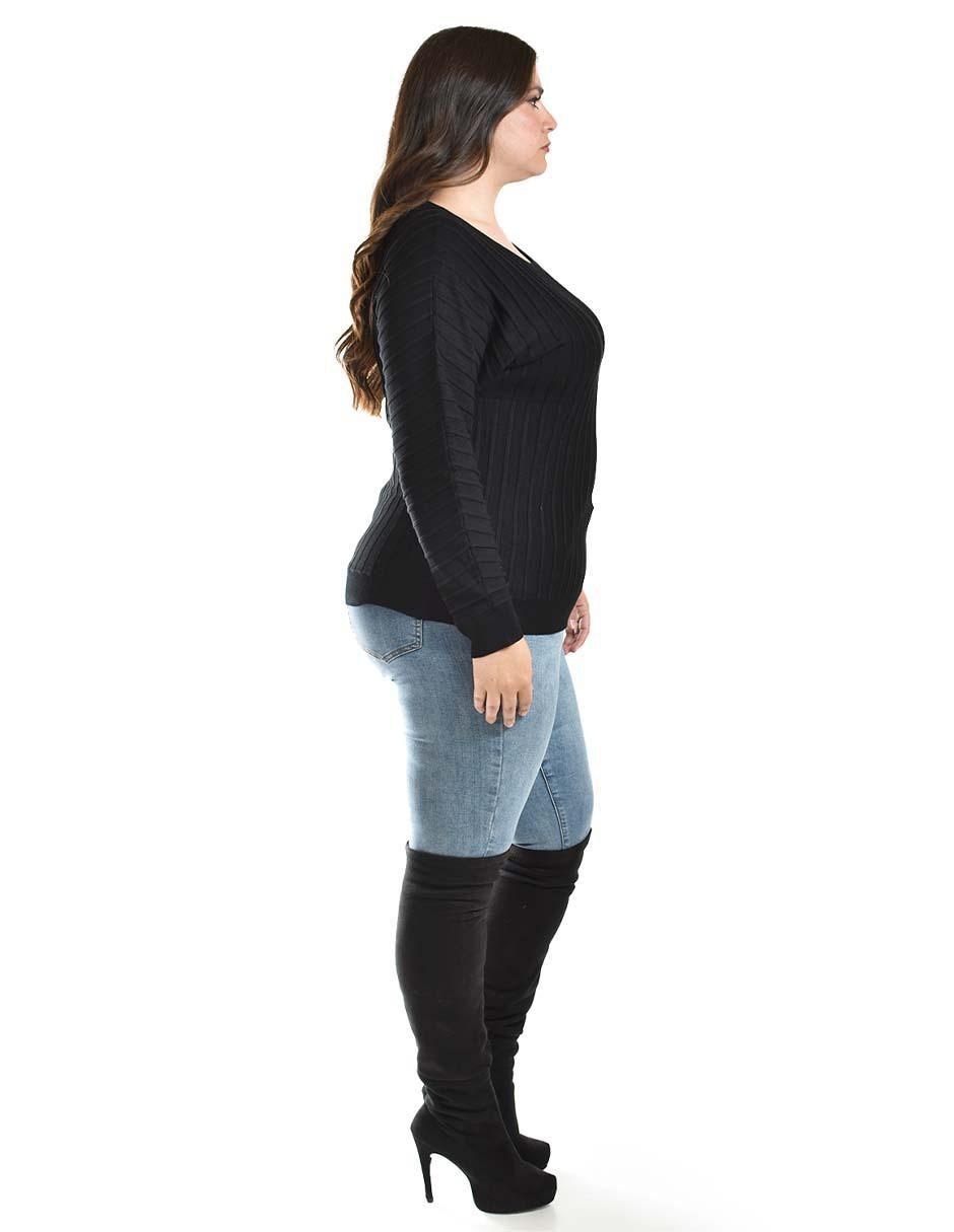 Suéter cuello redondo para mujer 2