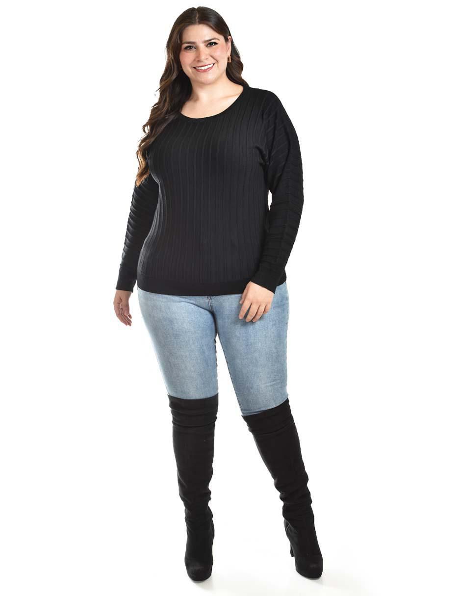 Suéter cuello redondo para mujer 5