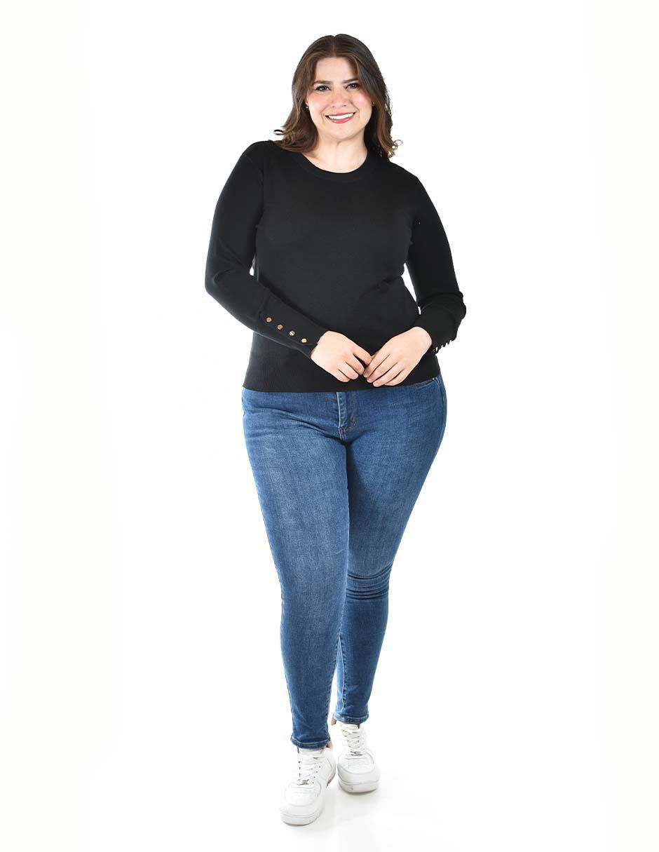 Suéter cuello redondo para mujer 4