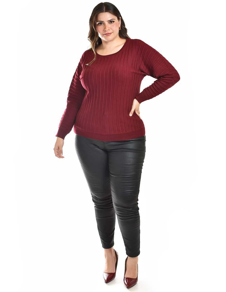 Suéter cuello redondo para mujer 4